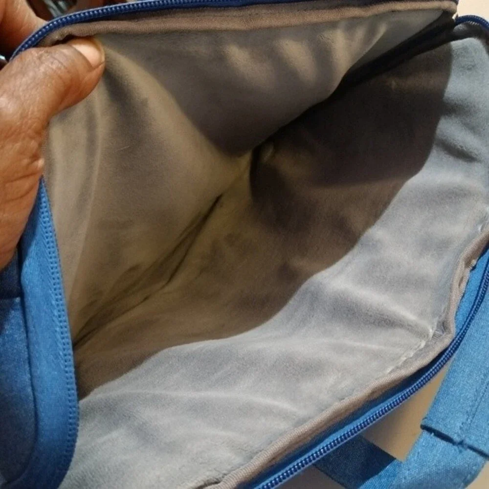 Unbranded Blue Fabric Laptop Bag